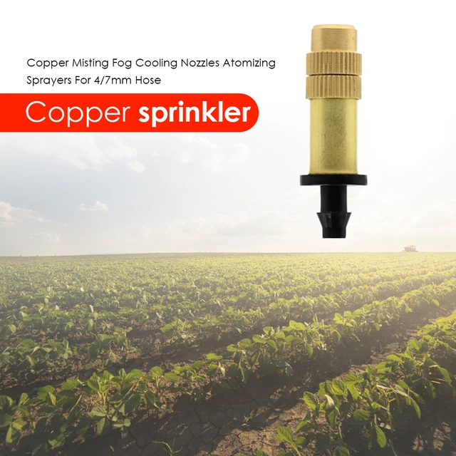 Réz Porlasztó Permetezőgép Ködös Ködhűtés Fúvókák Kert Öntöző Sprinkler - Image 3