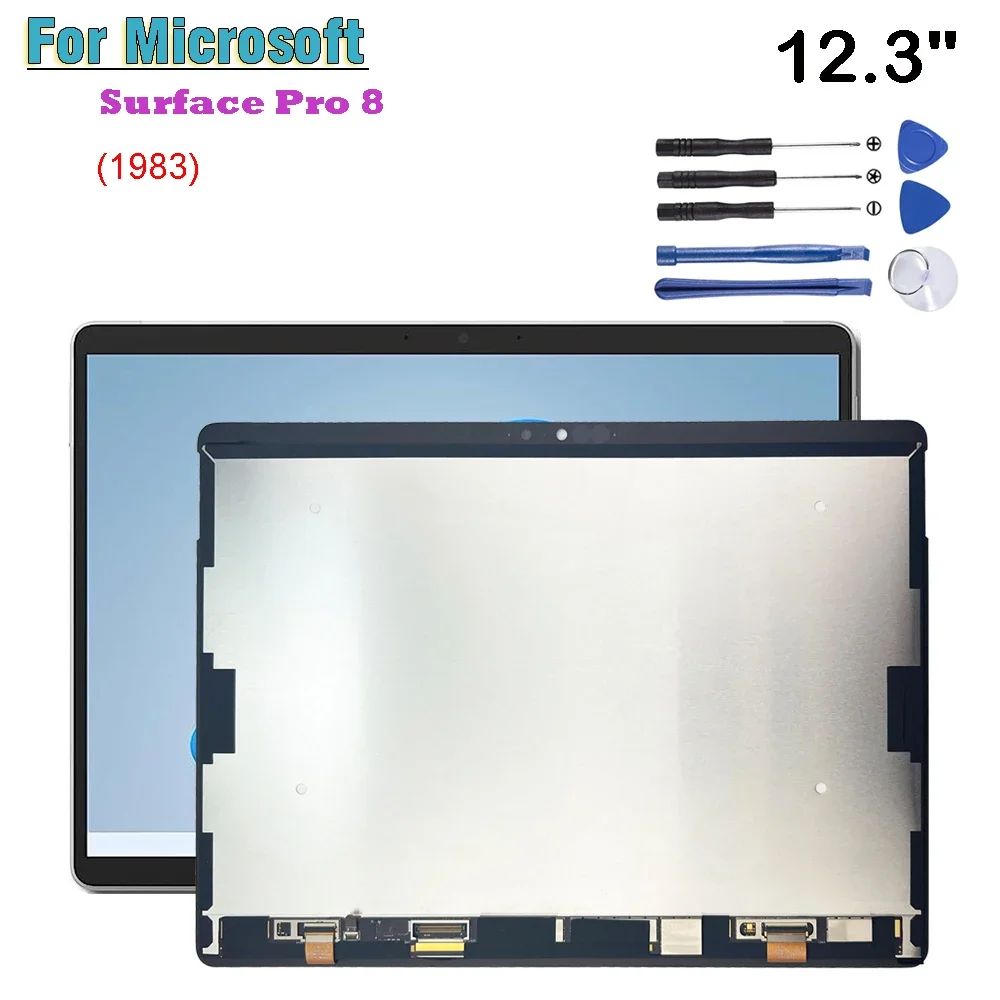 Originale Per Microsoft Surface Pro 8 Pro8 12.3 "1983 Display Lcd Touch Screen Digitizer Glass Assembly Parti Di Riparazione