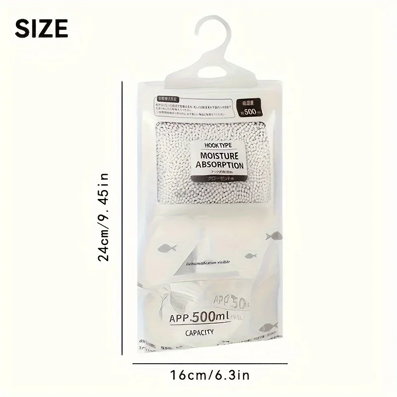 Silica Gel Desiccant Moisture Absorber Bag Moisture Absorber Moisture Absorbing Bag Clothes Dehumidifier 5 Large Dehumidification Bags Moisture Absorbing Breathable Mold Proof Wardrobe and Household Dehumidification