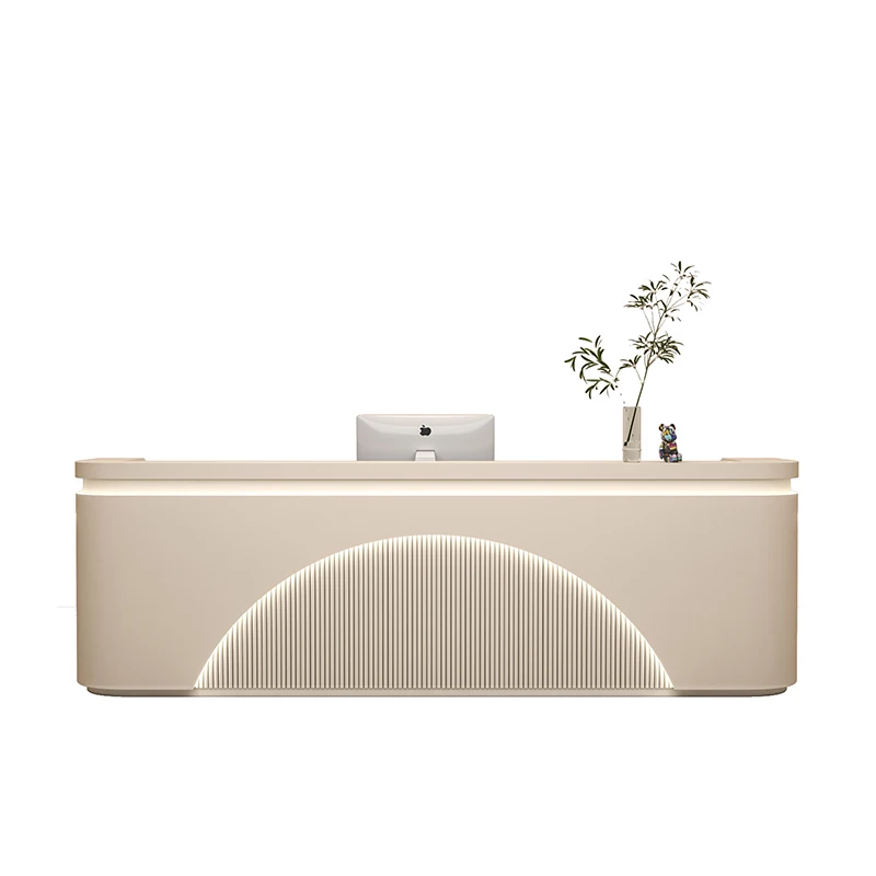 Modern Reception Desks LuxuriousCommercial Receptionist Waiting Reception Desks Comptoir De Caisse Boutique Office Furniture