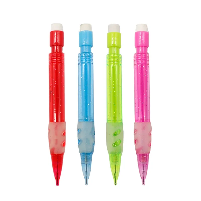Mini Pocket Pen Short Push-out Core 0.7MM Mechanical Pen Transparent Color MBS Plastic Activity Pencil Kawaii Stationery 6