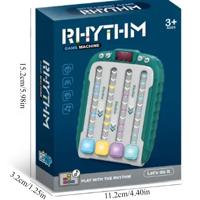 Quick Push Game Toys Rhythm Handheld Machine Light Up It Game Stress Relief Fidget Toy Christmas Birthday Gifts 6