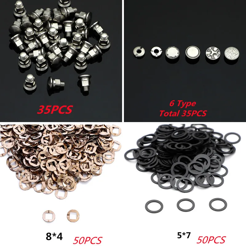 Description Picture 3 of item35pcs Nuts 35pcs Bolts 100pcs Gaskets for Professional Barber Use Hairdressing Parts Carved Style Screws for Hair Scissors