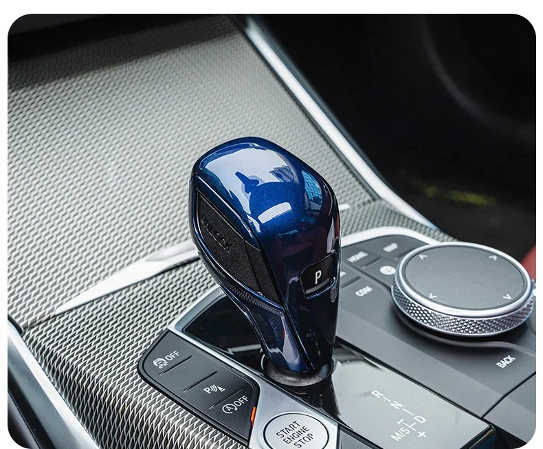 For BMW New 3/2/4 Series G20 G22 Car Gear Shift Knob Z4 X3 X4 G01 G02 Car Gear Shift Knob Handlebar Trim Cover Car Accessories