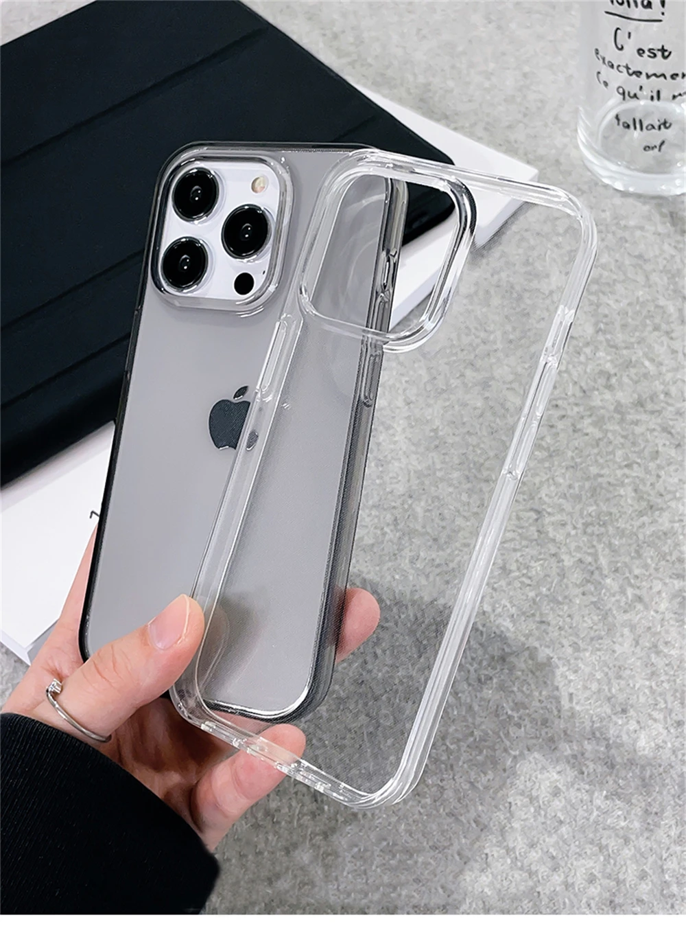 Hochwertige ultradünne HD-transparente weiche TPU-Hülle für iPhone 18 17 Air 16 15 14 Plus 13 12 Pro Max 11 X stoßfeste klare Abdeckung – Detail 4