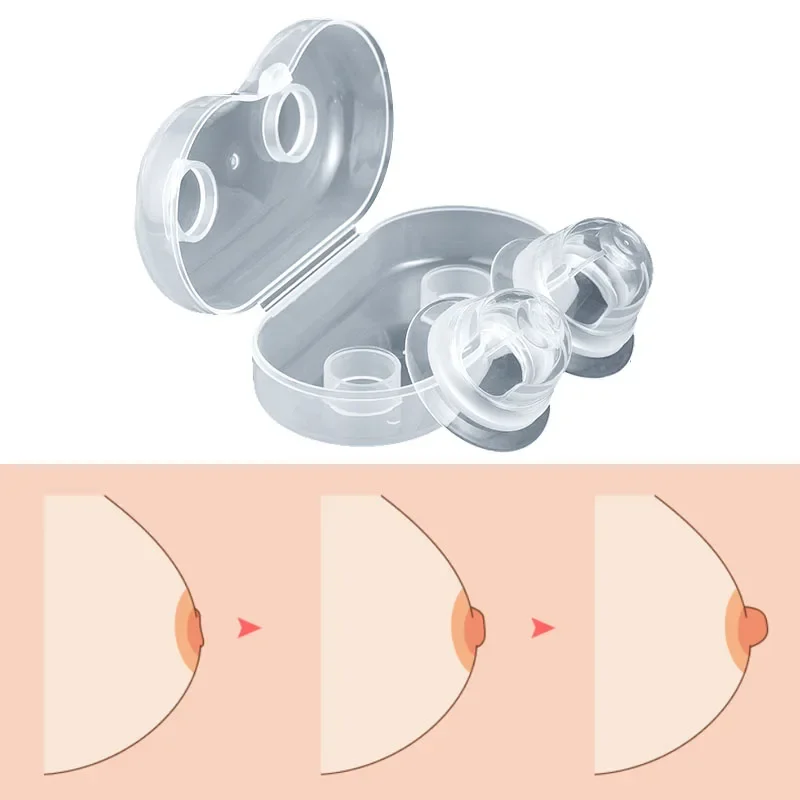 Silicone Nipple Aspirator Puller Retraction Pump Sucker Teat Massager Corrector Portable Women Nipple Orthotics Mum Health Care