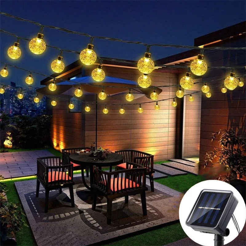Radiant Outdoor Solar Globe Fairy Lights – Enchanting Garden & Event Decor