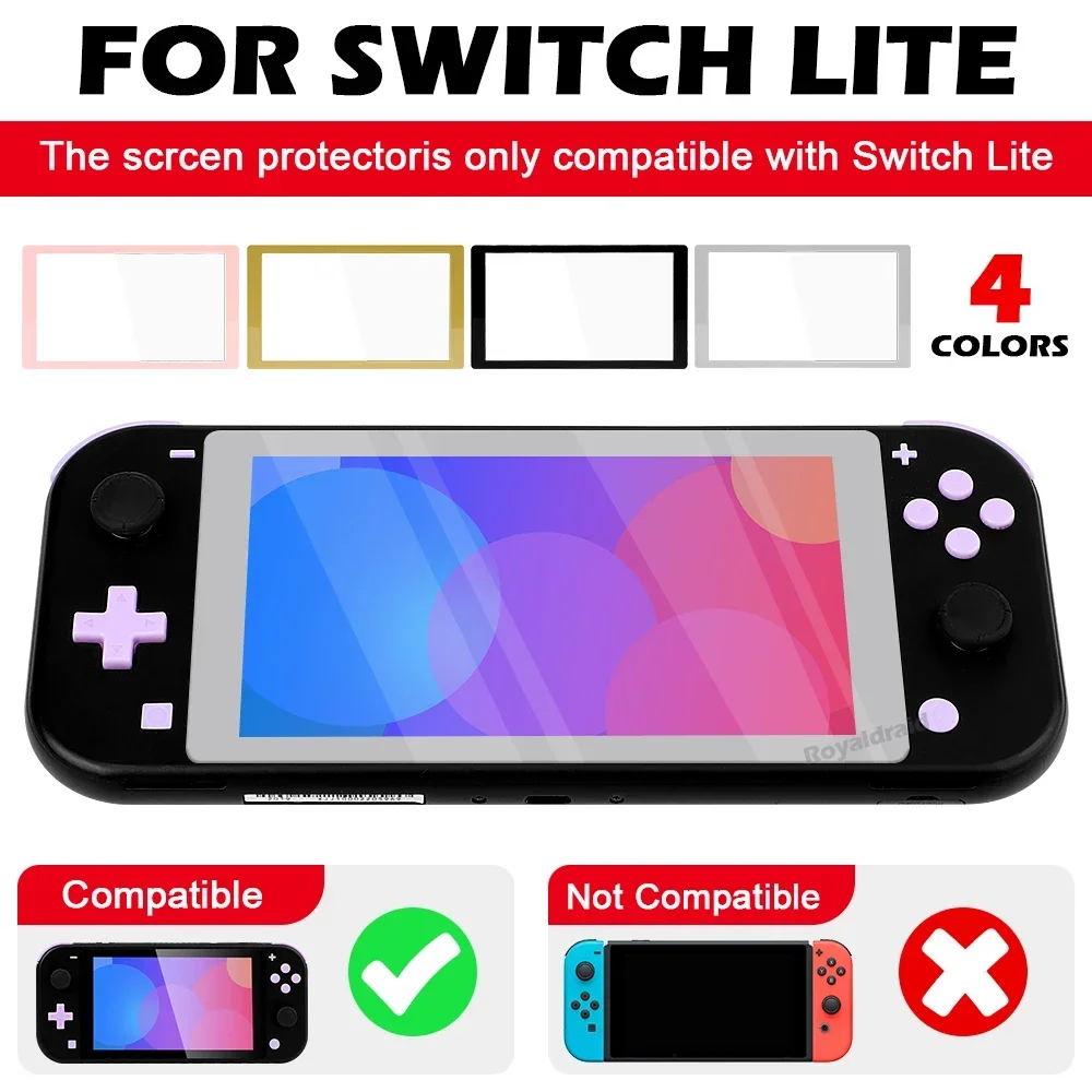 Vibrant Screen Protector for Switch Lite - Premium Transparent HD Clear Tempered Glass, Anti-Scratch
