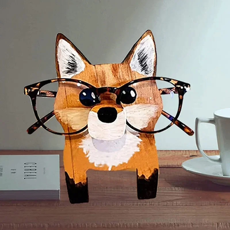 1 Pc Cute 3D Animal Glasses Rack Animal Wood Carvings Sunglass Display Rack Shelf Eyeglasses Show Stand Jewelry Holder Showcase