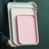 Rectangular Tray Wheat Straw Eco-friendly Bread Pan Plastic Storage Tray Cup Food Small Object Living Room Organizer Kitchen 1