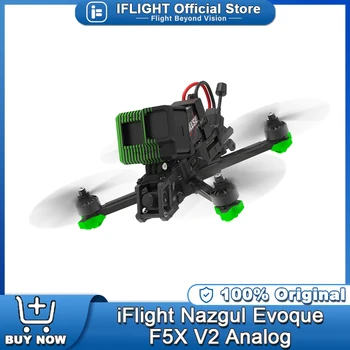 IFlight Nazgul Evoque F5X V2 Analogico 6S 5 pollici Squashed X Drone BNF con BLITZ MINI F7 E55 1.6W Stack per Freestyle FPV Quadcopter