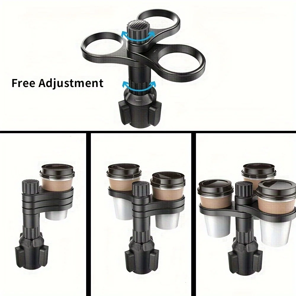 1개, 3컵 자동차 컵홀더, 확장형 자동차 컵홀더, 조절 가능한 베이스.