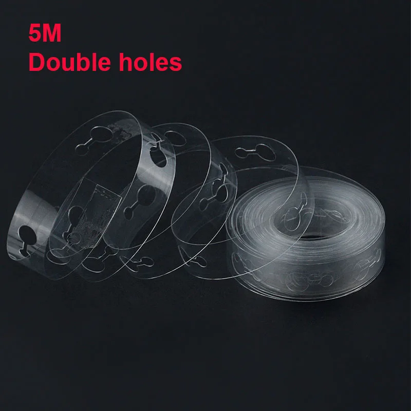 2Rolls Balloon Chain 5m/Roll Balloon Chain Tape Clear Arch Connect