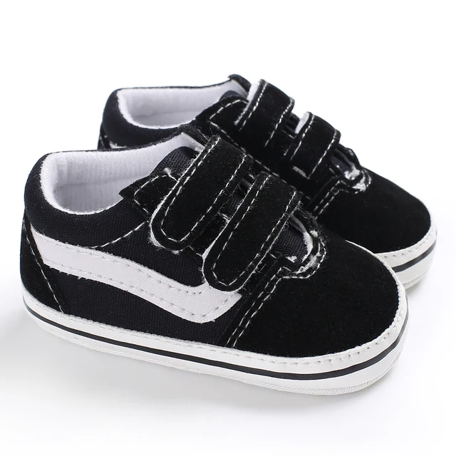 Newborn Baby Prewalker Girls Boys Casual Shoes Leather Non-Slip Soft-Sole Infant Toddler First Walkers 0-18M Baptism C-434 black