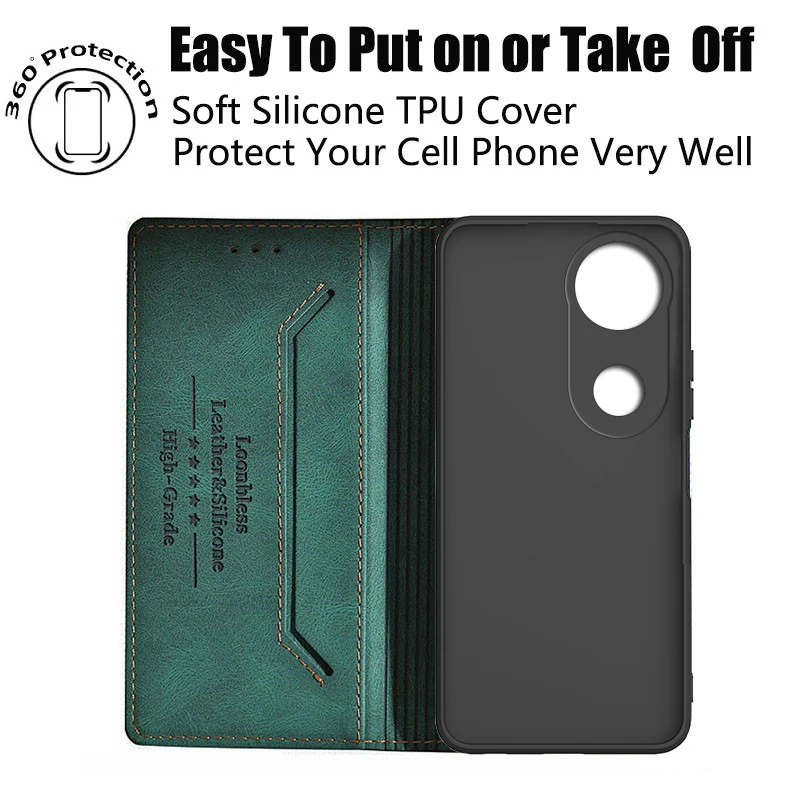 Vivo V50 Series Leather Wallet Flip Phone Case