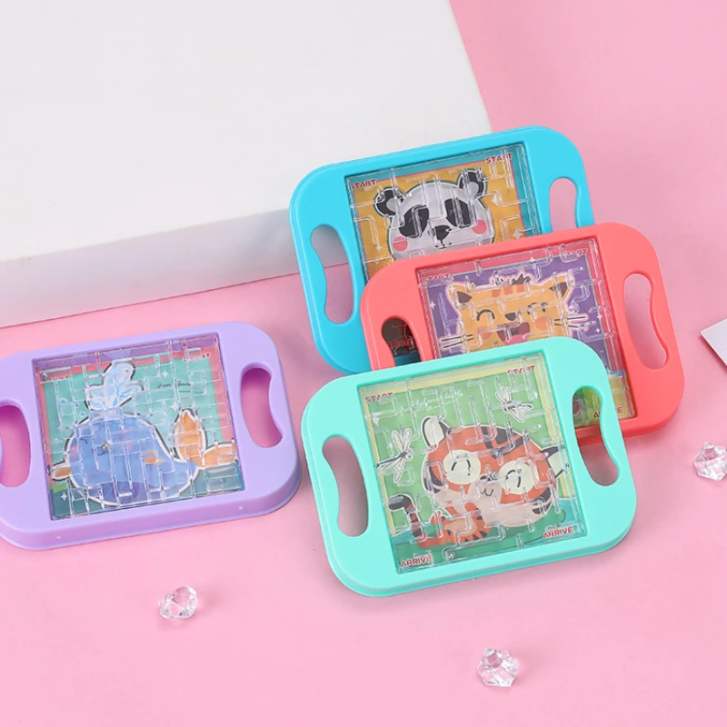 3pcs Mini Balance Maze Small Palm Ball Maze Balance Roller Children Educational Toys Kindergarten Gift Gift Birthday Party board game board game toy brain learning toys