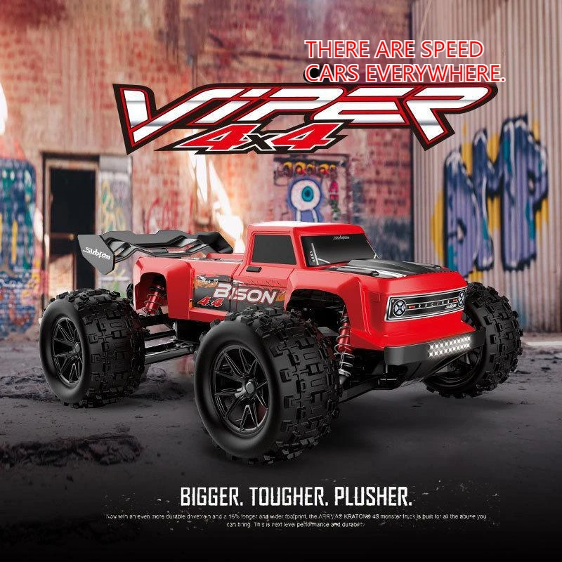 

1:16 Four-wheel Drive Off-road High Speed Large Wide Wheel Climbing Full Scale Remote Control Car Model Children's Toy Gift