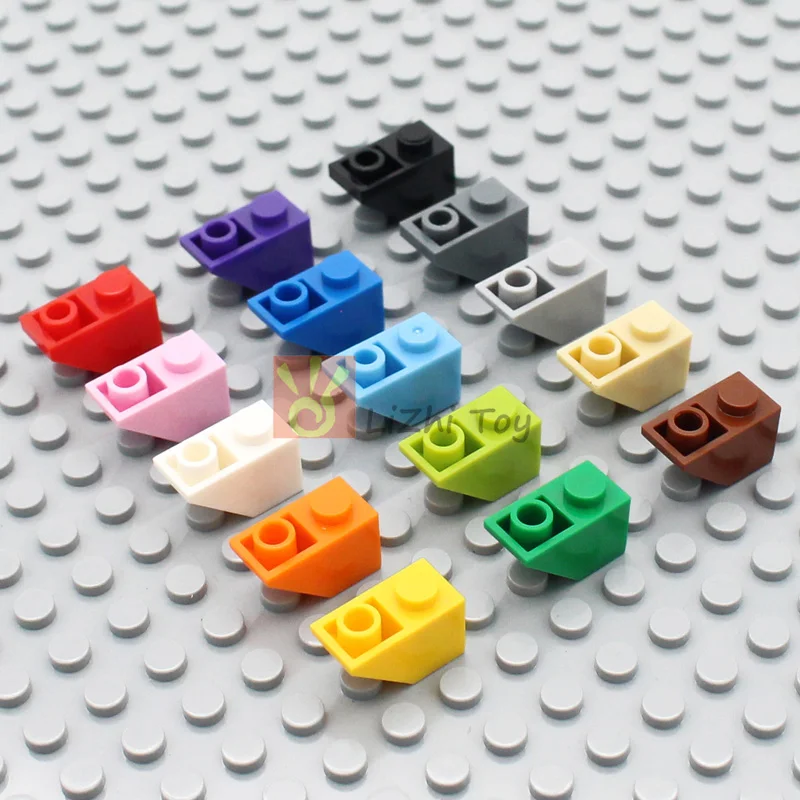 100pcs MOC 슬로프 반전 45 2x1 3665 DIY Enlighten 블록 벽돌 어린이를위한 조립 입자 장난감과 호환 가능