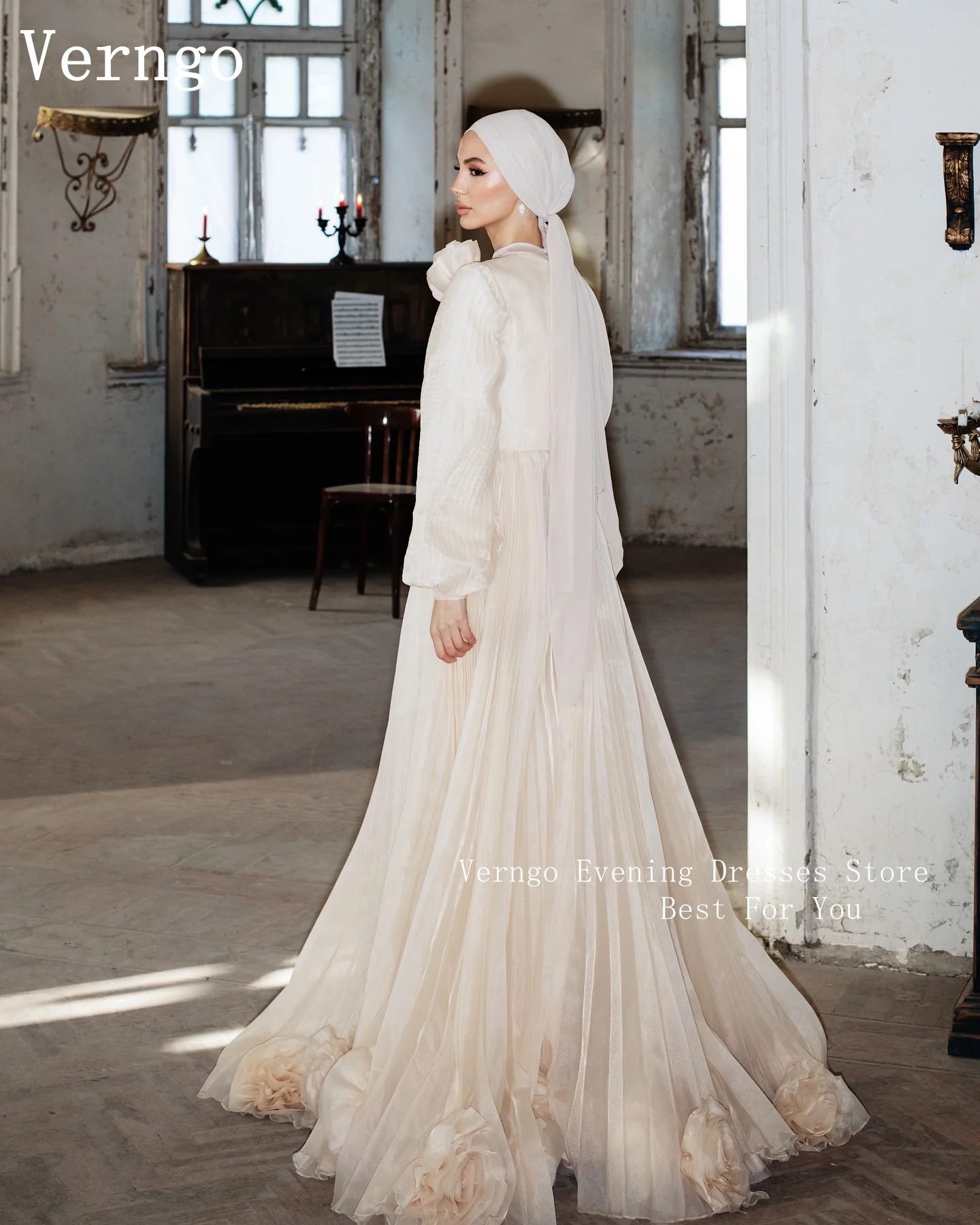 sachin and babi light blue dress The Edel Modest Shimmer Dress main image 0