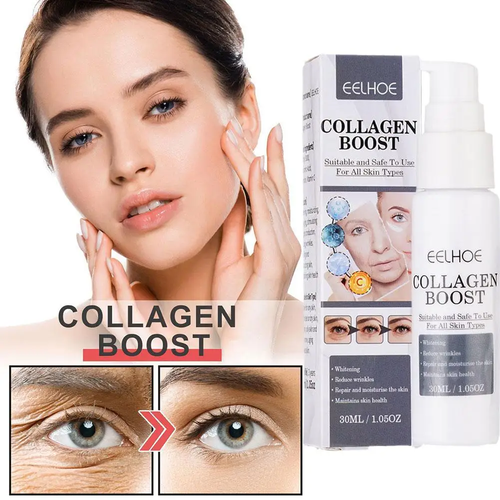 1/2pcs 30ml Collagen Boost Anti-Aging Serum Dark Spot Removal Wrinkle Face Pale Spot Dark Spot Corrector Serum Removi_voghion.com