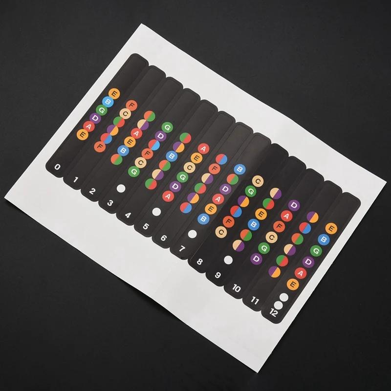 Learning To Play With A Note Sticker For The Fretboard Comb Suitable For Electric Guitar, Acoustic Guitar, Classical W
