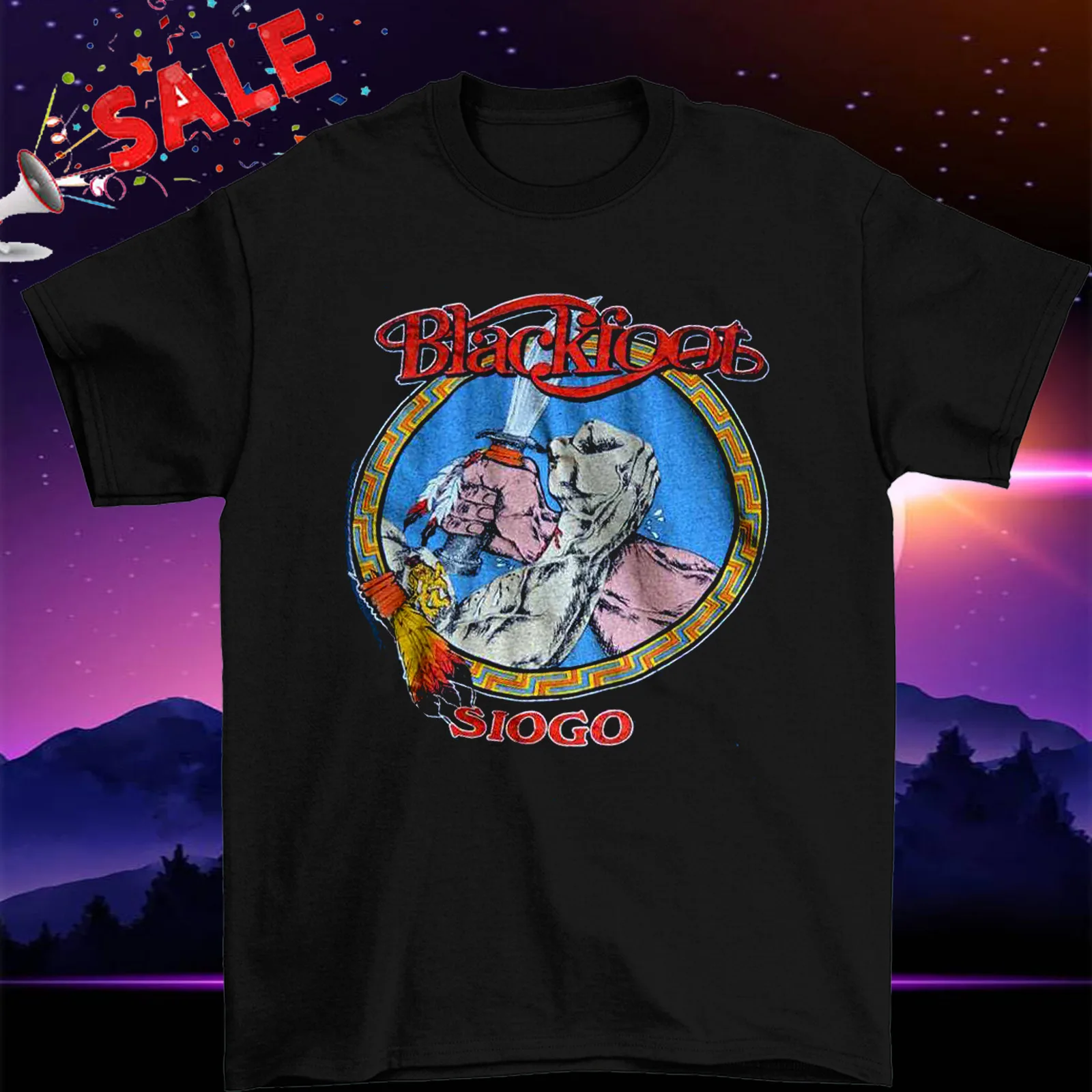 Blackfoot Band World Tour T Shirt Classic Black Unisex S-2345Xl Cg421