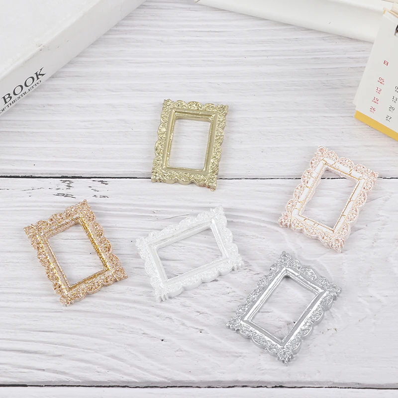 Toyvian 6pcs Mini Picture Frames Dollhouse Wooden Miniature Photo Frame...