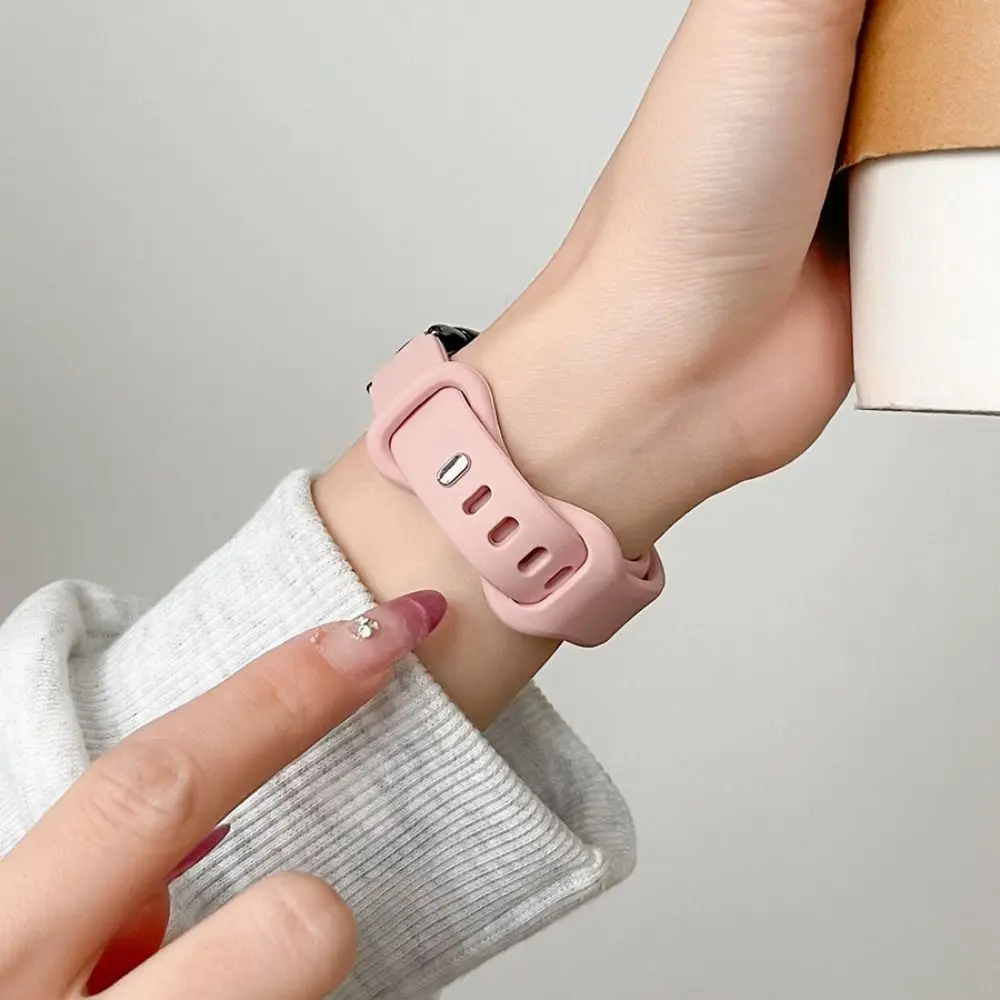 Sleek Two-Tone Button Style Watch Case with Breathable TPU Strap - Summer Edition