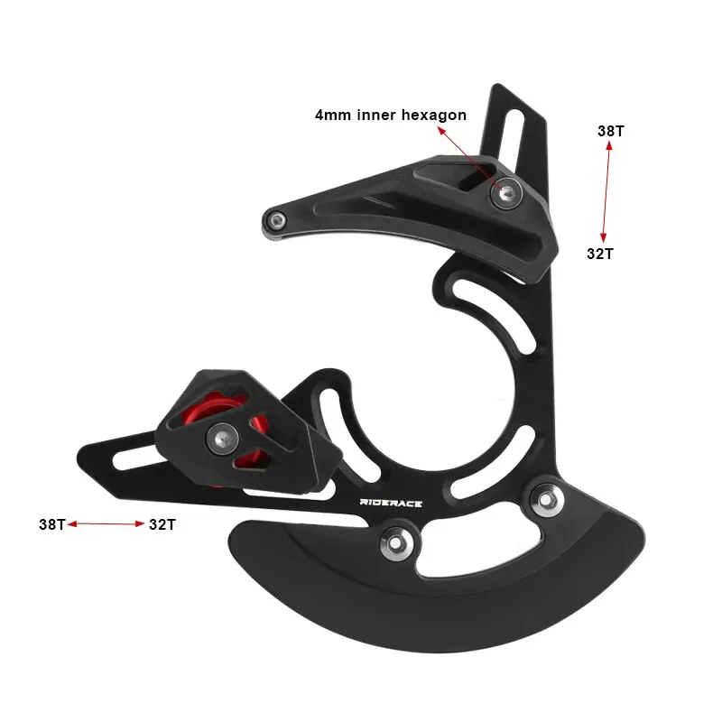 Bicycle Chain Guide ISCG 03/05 BB Mount MTB Bike Single Chainring 32-38T 1x System Chainwheel Bash Protector Plate