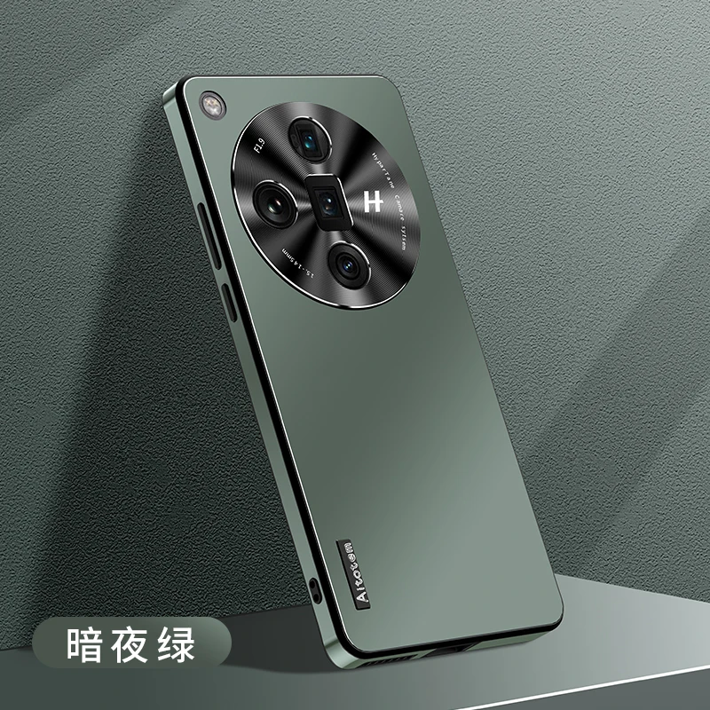 Custodia Opaca Per Oppo Find X7 Cover Posteriore In Pelle Protettiva Per Fotocamera In Metallo Ultra Lusso Per Oppo Find X7 Ultra X7 X 7 Paraurti