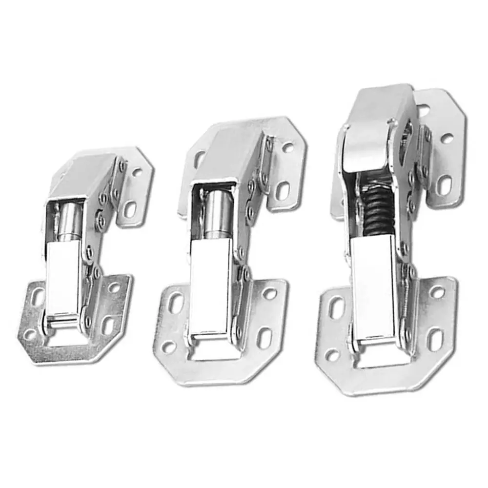90 Degree Soft Close Spring Hinges No Pre-drilled Noiseless Concealed Cabinet Hinge Furniture Hinge