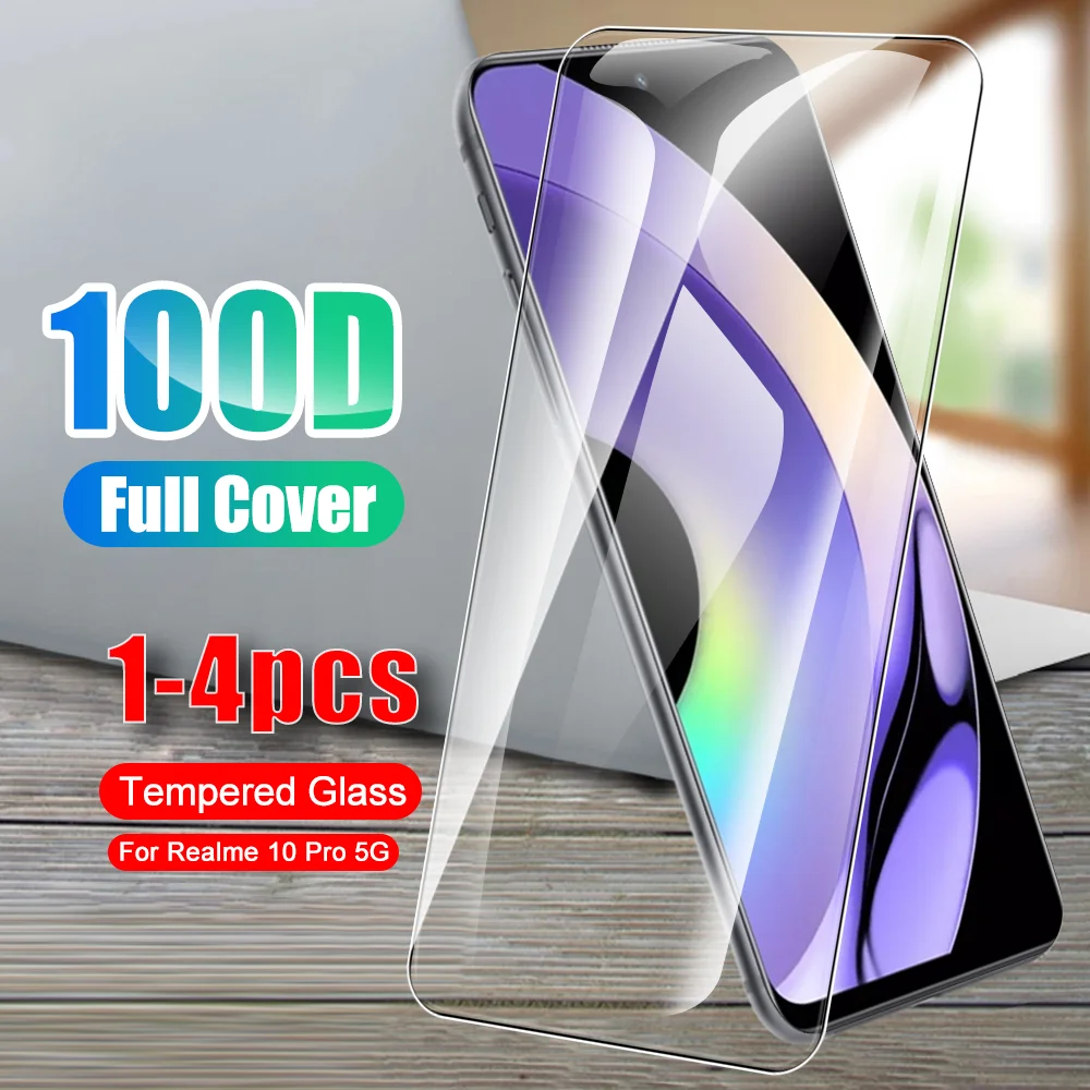 

1-4pcs Anti-scratch Tempered Glass Film For Realme 10 9 Pro Plus 5G Realme9 Pro+ 9i Realme10 4G Realmy 10Pro Screen Protectors