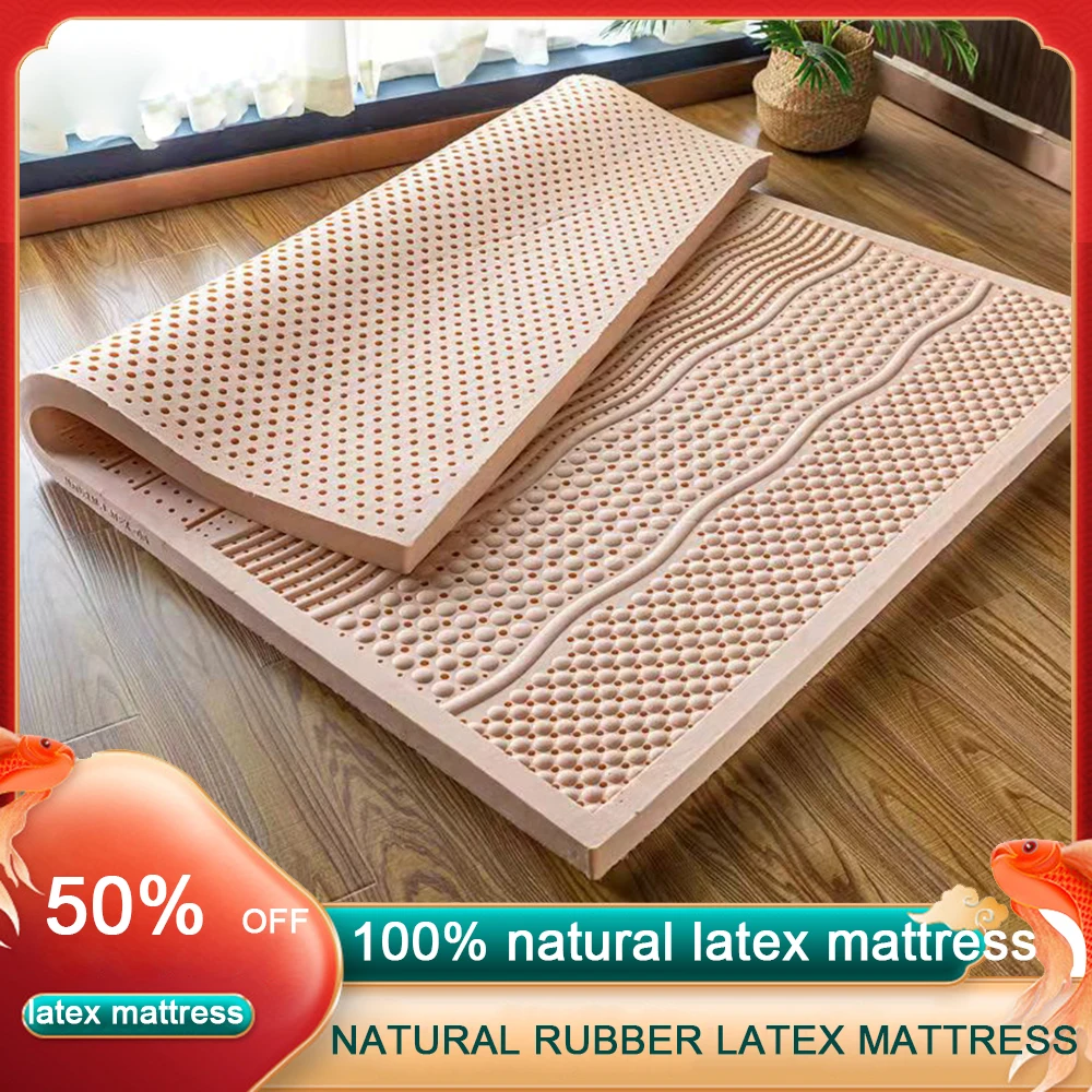 100 Natural Latex Tatami Mattress Foldable Single Double Mattress