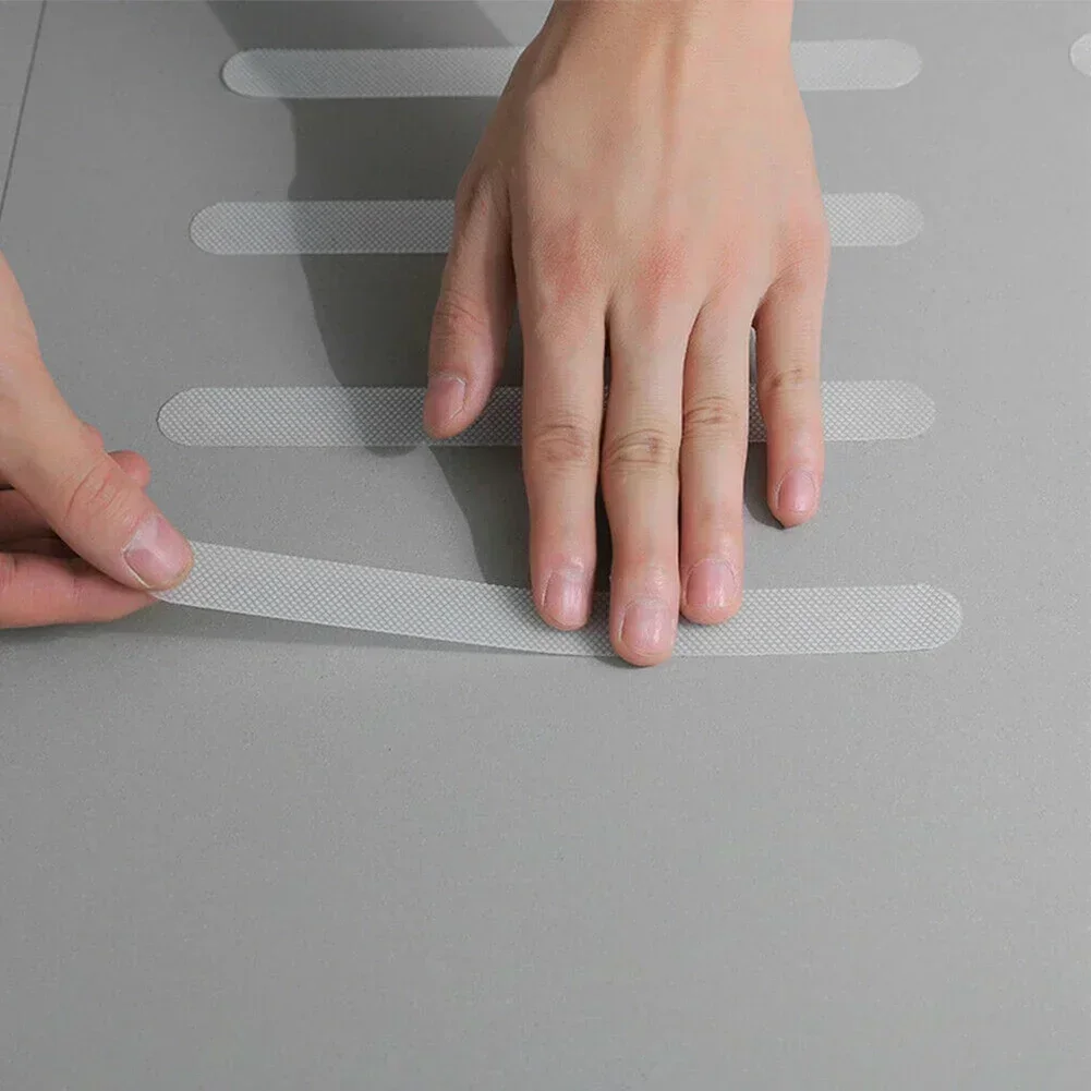 12/20PCS Anti-slip Strips Round Non Slip Stickers Shower Strips Pad Floor Safety Tape Bathroom Renovation DIY Parts