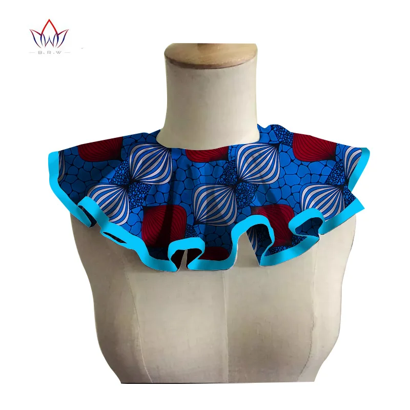 

BRW African Ankara Chokers Necklaces African Print Fabric Ankara False Collar Colorful Detachable Collar Handmade Jewelry WYS12