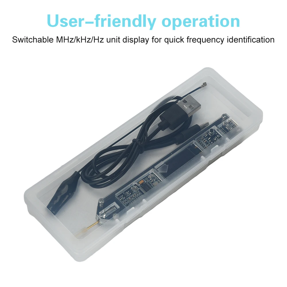 Il contatore di frequenza CC 5 V Il tester di frequenza 200 Hz-100 MHz presenta display OLED da 0,91 pollici Contatore di frequenza ad alta precisione Tipo C - immagine 6