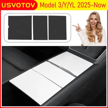 USVOTOV Rivestimento per Console Centrale per Tesla Model 3 Y YL 2025 2026 Juniper, Accessori Interni, Copertura Protettiva per Console Centrale
