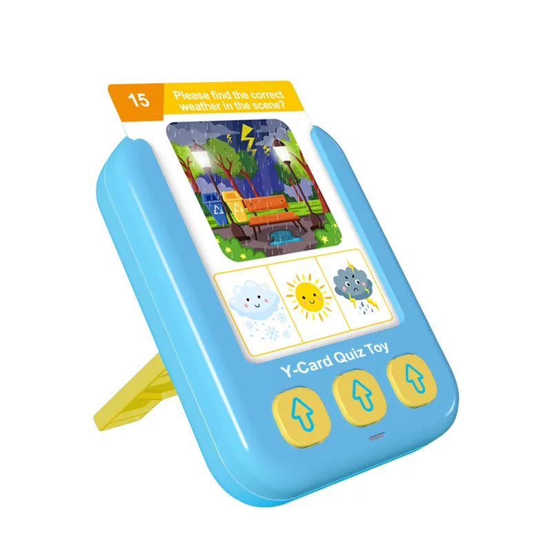 Interactive Flash Cards for Early Learning Spanish Russian Arabic Language Switch Logical Thinking Autism Sensory Toy for Kids 6