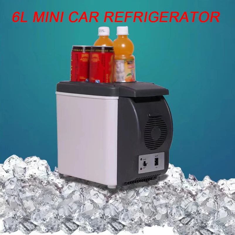 PortableCarRefrigerator6LMiniFridgeDualUseCarFreezerCooler