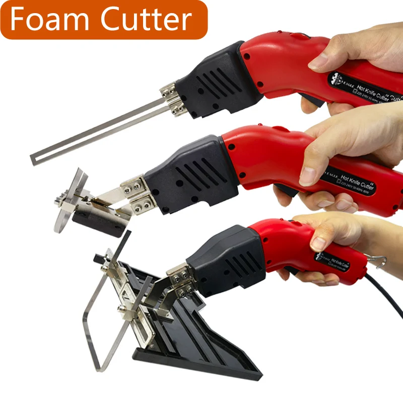 Electric Foam Sponge DIY Cutter Hot Knife Styrofoam Cutting Grooving Tool EPS Polystyrene Heat Wire Durable Handheld Cut Machine durable brand new filter foam filter set of 2 handheld replacement spare parts bch6l2561 cordless for bosch athlet