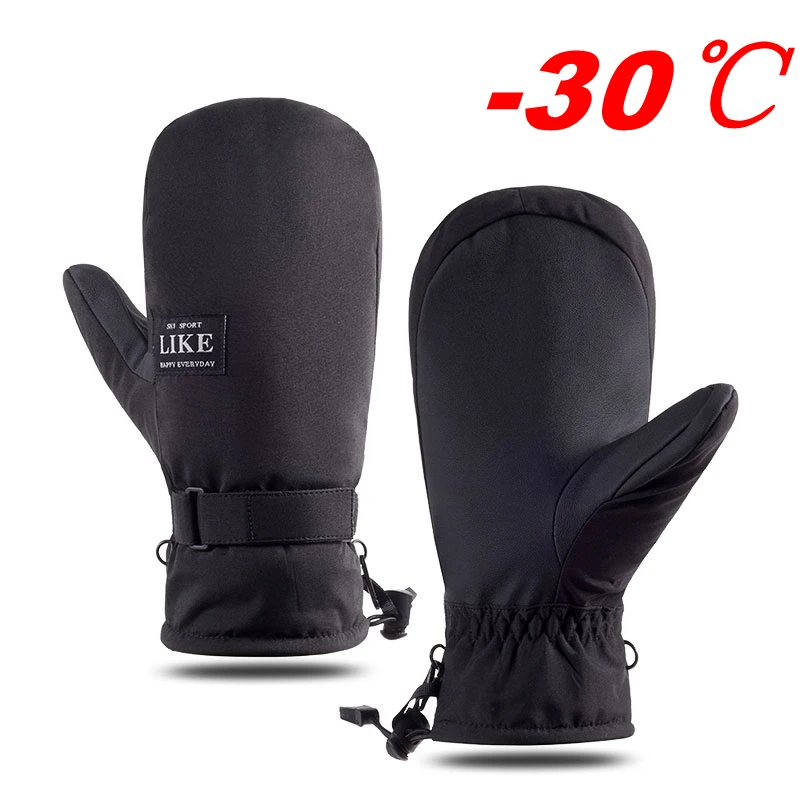 

Warm Winter Cold-proof Ski Men's Gloves Women Motorcycle Glove Thermal Snowboard Cycling Sport Skiing Waterproof Fishing Mittens
