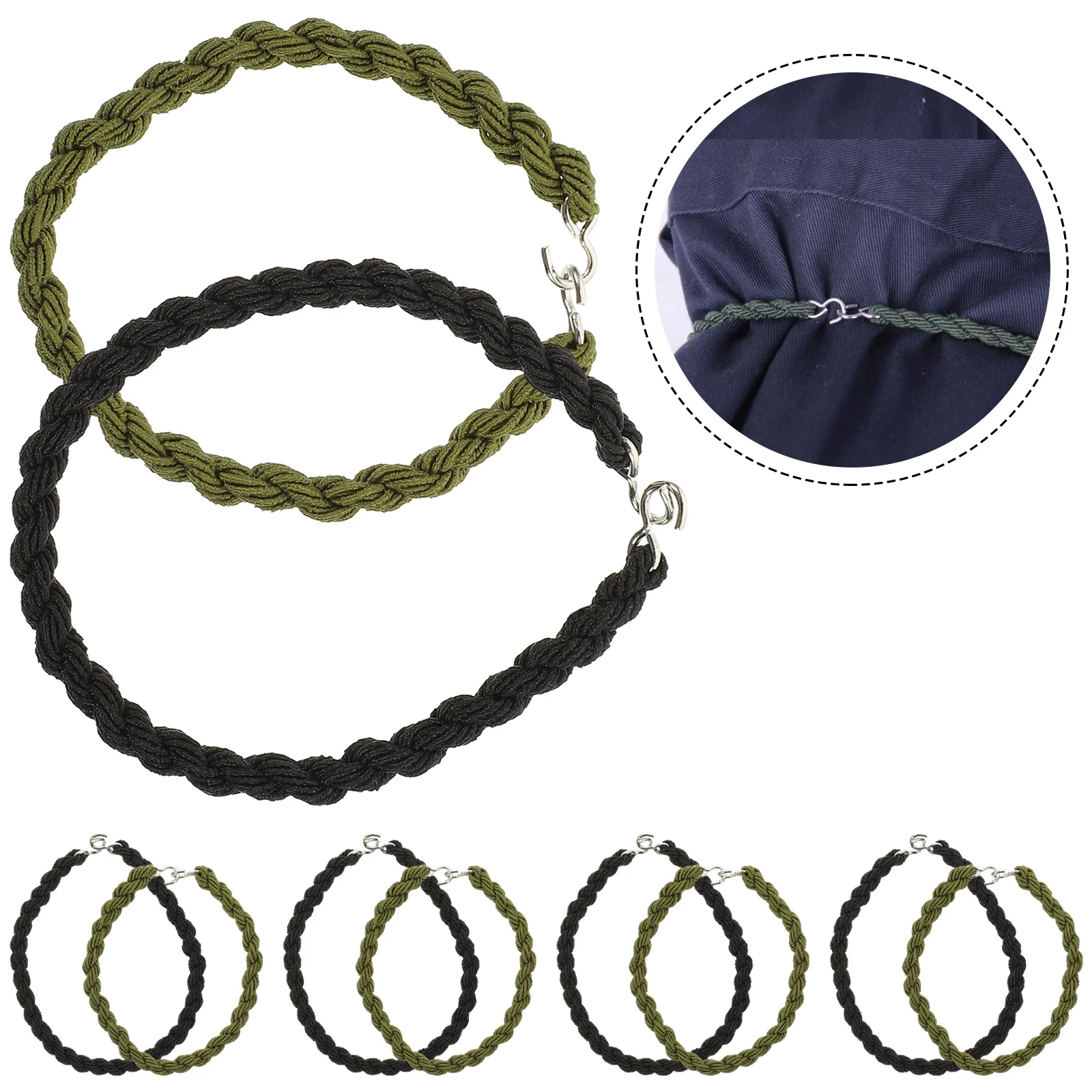 12Pcs Blousing Elastic Trouser Leg Ropes Professional Blousing Rope MultiFunction Strap Outdoor Accessory Compact Daily