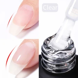 Milky Pink Glitter Rubber Base Gel Nail Polish - 15ml Semi - Permanent Varnish, Soak - Off, Self - Leveling UV LED Formula (Builder Base Gel)