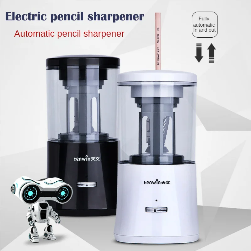 

New Tenwin Automatic Electric Pencil Sharpener Heavy Duty USB Mechanical Kids Girls for Office or School Supplies Stationery