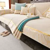 Chenille Jacquard Fabric Sofa Cover Leather Sofa Slipcover European Style Couch Cover Custom Anti-slip 2/3/4 Seat Sofa Towel 5