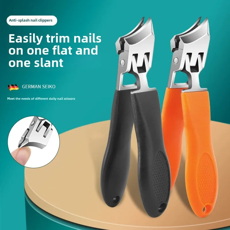 Slanted Nail Clipper Oblique Blade Ingrown Toenail Clipper Anti-Splash Wide Jaw Opening Hard Nails Curved Blade Manicure Tools nail clipper set nail clipper nail clippers manicure set manicure sets manicure nail clipper set nail clippers kit
