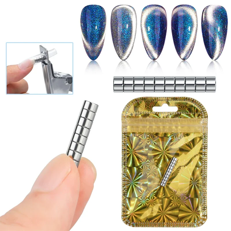 Cat Eye Gel Manicure Tool Professional Small Magnets for Acrylic Nails Nail Art Clipper False Tips Edge Cutters Tip Magnet