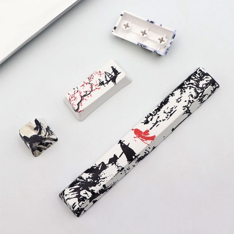 Enhanced PBT Dye-Subbed Keycap Set - 4 Keys and 6.25u Spacebar