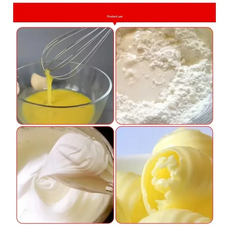 1 electric mixer, egg beater, double stick, 3-speed gun style cake cream mixer, batter mixer, food mixer 5