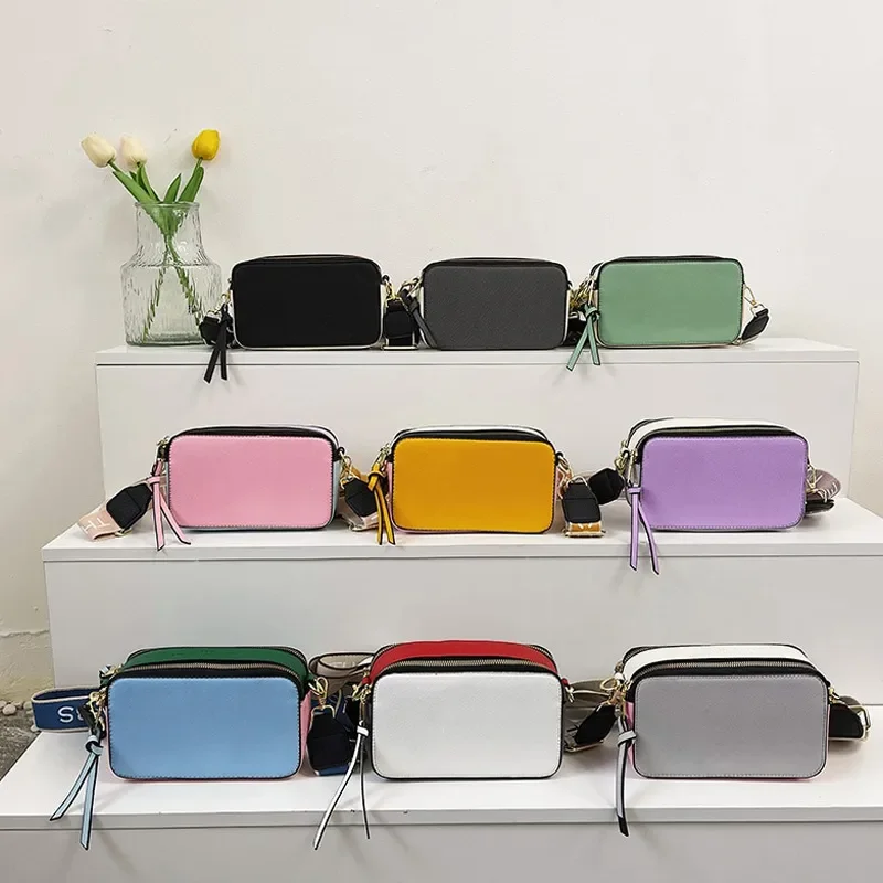

Shoulder Zipper Matching Camera Cross Strap Bags Bags Alphabet Women Color Metal For Design Leather Ladies Bags Shoulder Body
